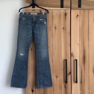 NWT Hollister Flare Distressed Jeans, early 2000s